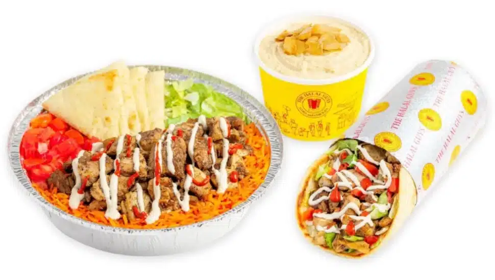 The Halal Guys menu items.