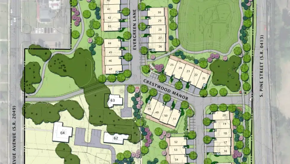Toll Brothers new development plan.