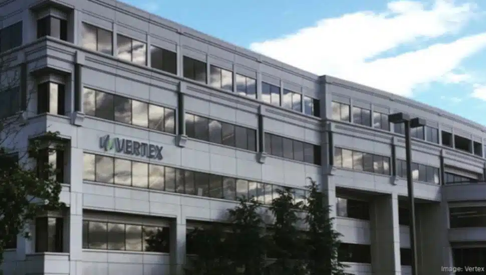 External shot of the Vertex office building.