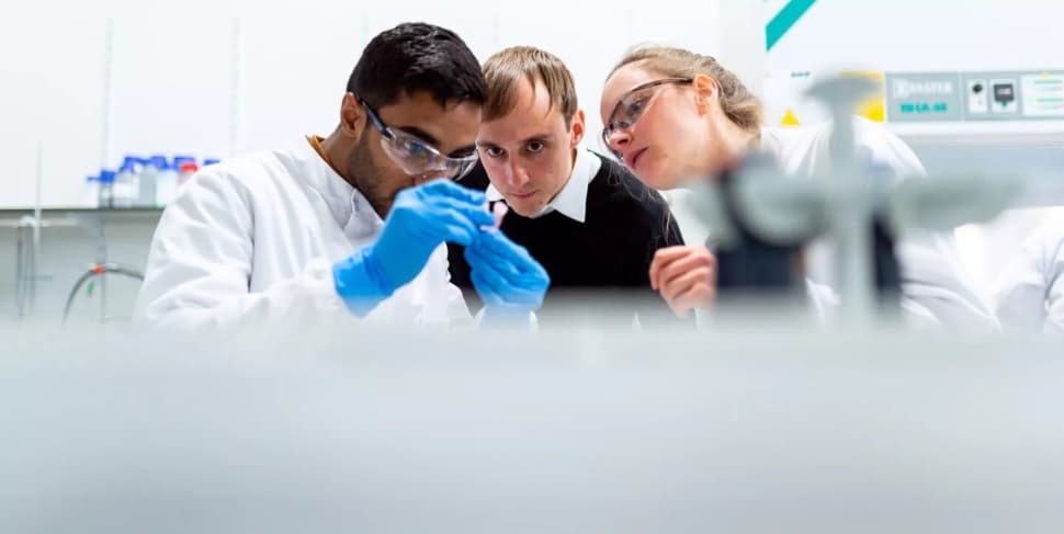 People working in a lab.