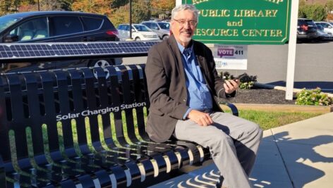 State Sen. Tim Kearney at the Ridley Township Public Library and Resource Center