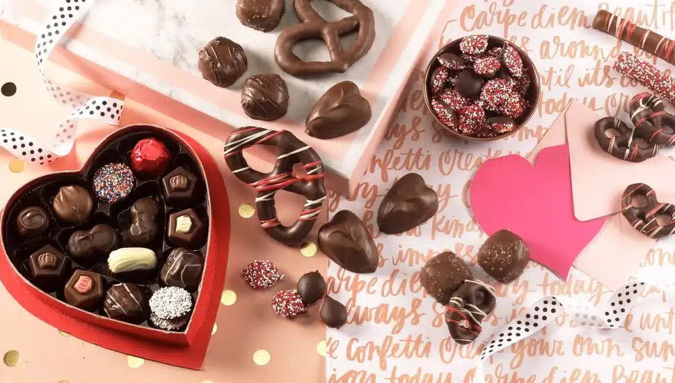 Valentine's Day candy from Asher's Chocolates.