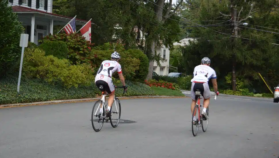 Cyclist in Gladwyne