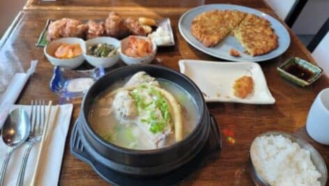 Korean dishes.