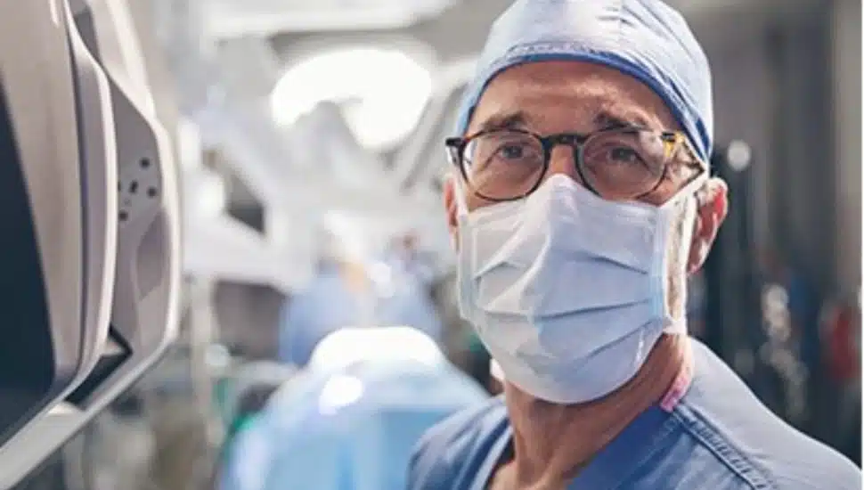 A surgeon at Lankenau Medical Center.