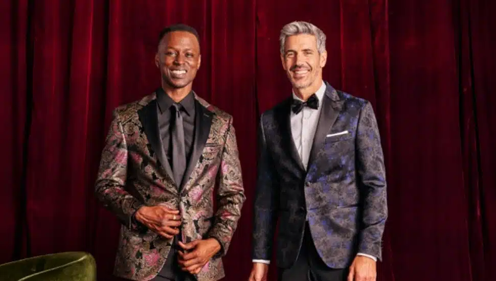 Two men in suits.