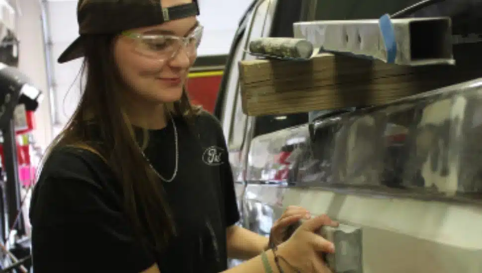 The 6-week Automotive Collision Repair course at North Montco Technical Career Center.