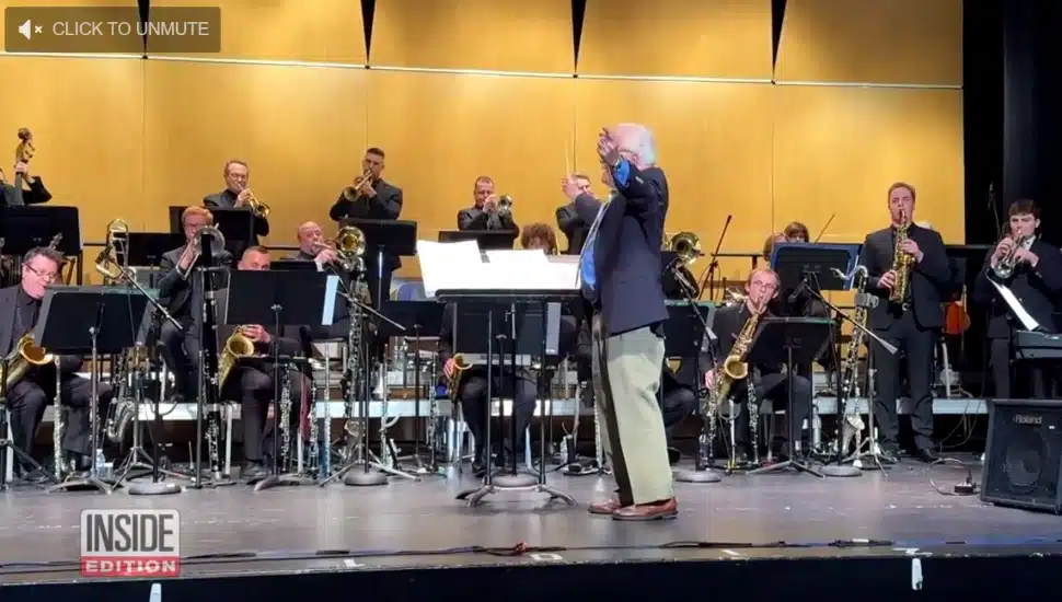 Joseph Ciccimaro conducting his former students one last time.