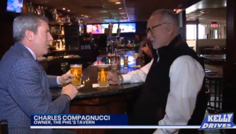 Bob Kelly and Charles Compagnucci at The Phil's Tavern.
