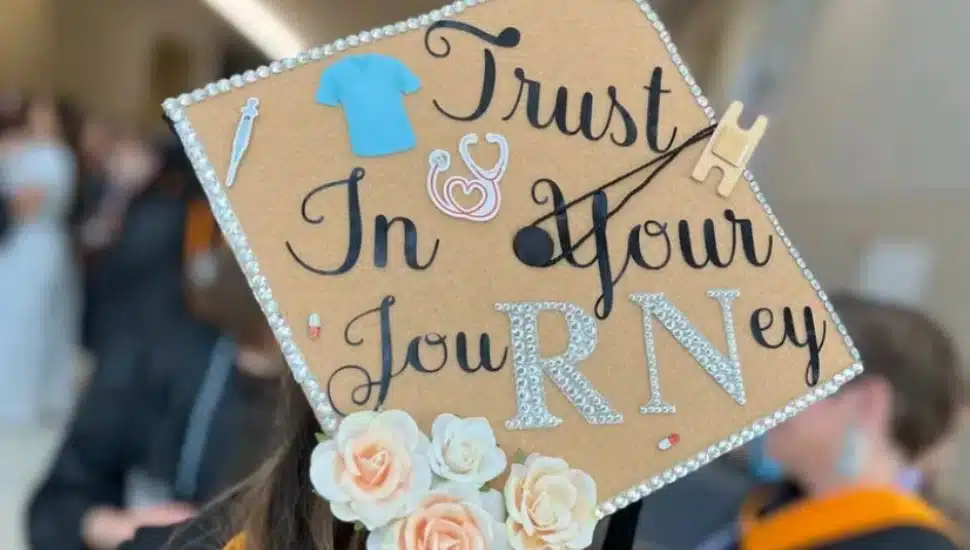 A graduating cap.