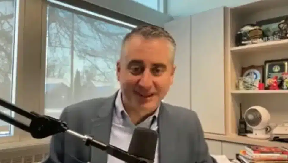 North Penn Superintendent Todd Bauer discusses the outcome of a district referendum during a Facebook Live stream on planned renovations of North Penn High School on Jan. 17, 2024.