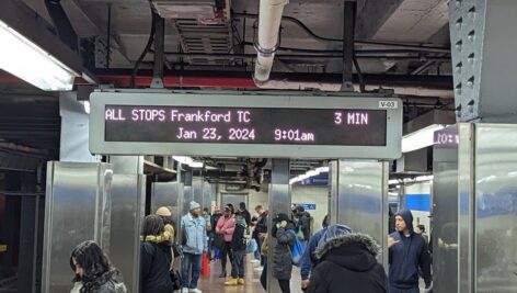 SEPTA Subway Countdown Clocks.