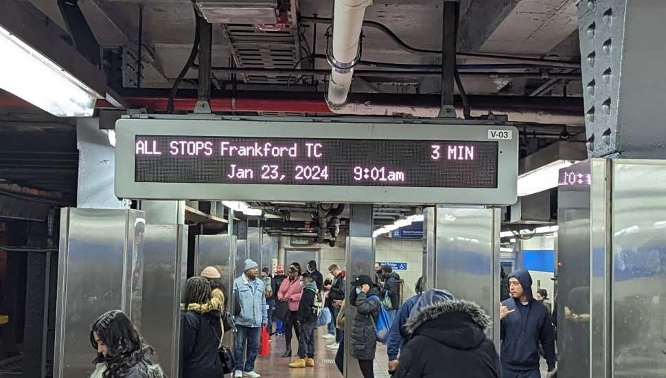 SEPTA Subway Countdown Clocks.