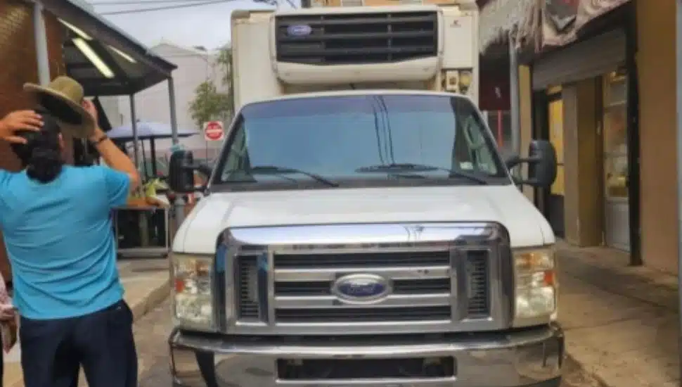 Alma del Mar's new refrigerated van.