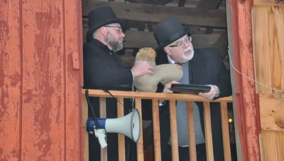 Harleysville Hank on Groundhog Day.
