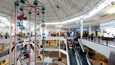 Interior of the Willow Grove Park Mall.