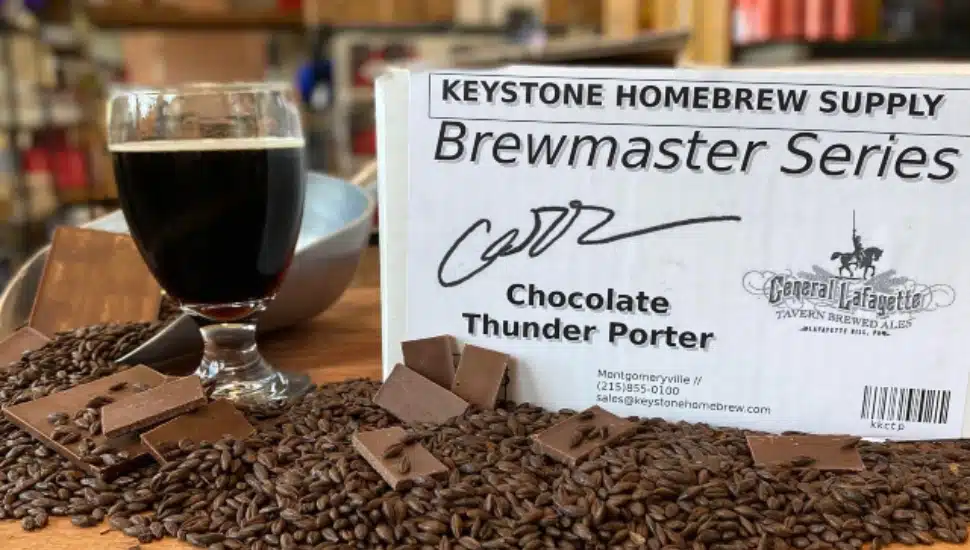 Beer brewing kit.