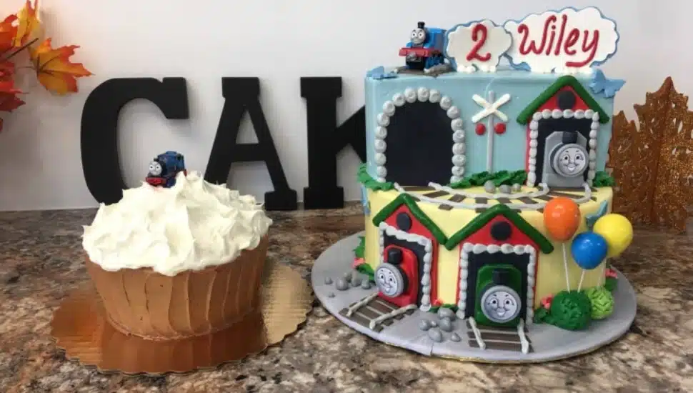 Custom cakes by Kriebel's Bakery.