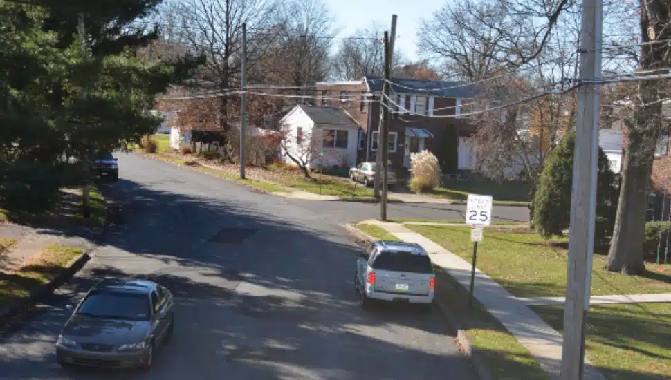 A side street in Lansdale.