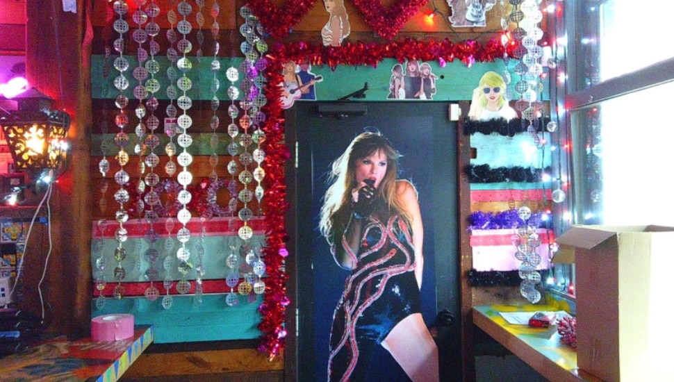 Taylor Swift pop-up at Taqueria Amor in Manayunk.