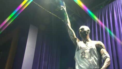New Kobe Bryant statue.