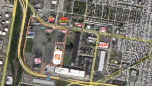 Quartermaster Plaza is a South Philly shopping center, which is now off the market.