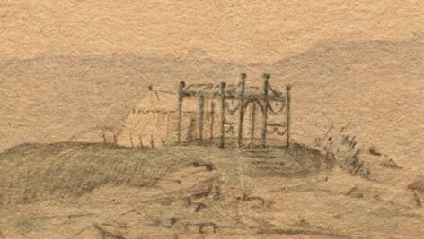 Washington Tent Detail from Panoramic View of Verplanck's Point.