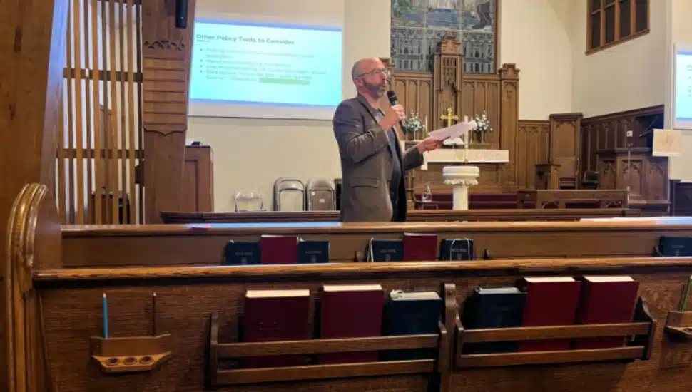 State Rep. Napoleon Nelson, D-154th Dist., speaks during a housing affordability panel on Feb. 1, 2024 at theReformed Church of the Ascension in West Norriton Township. (