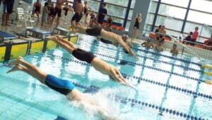 A swimming competition.