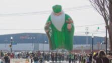 A new ballon in St. Patrick's Day Parade in Philadelphia.
