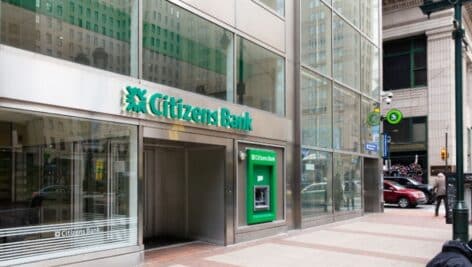 A Citizens Bank branch in Center City.