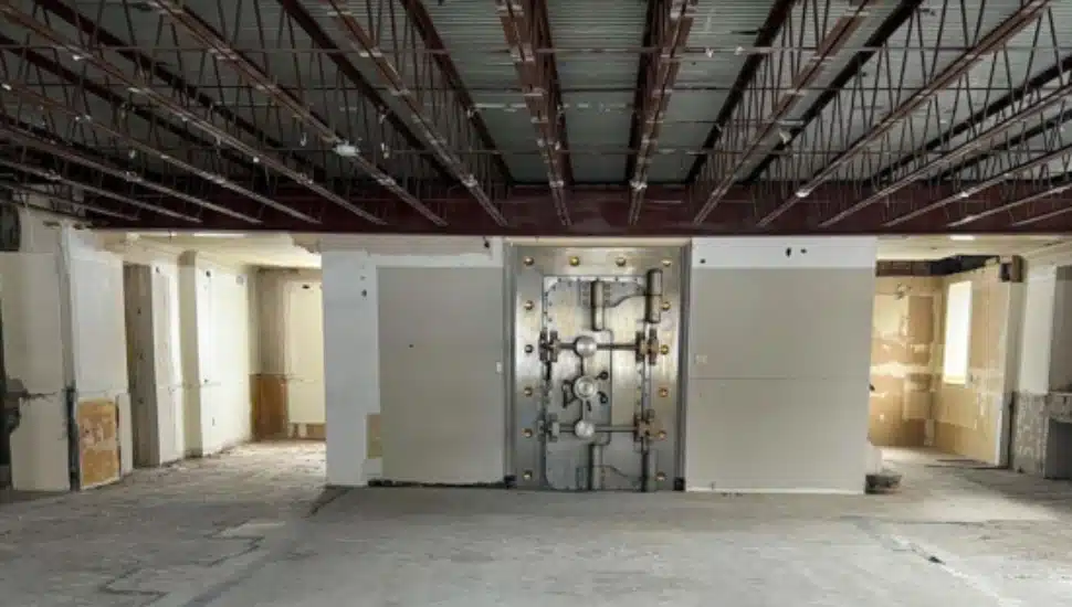 Construction underway at Neshaminy Creek Brewing's new Harleysville taproom.