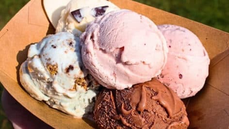 Various scoops of ice cream from Owowcow.