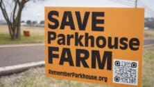 Save Parkhouse Farm sign.