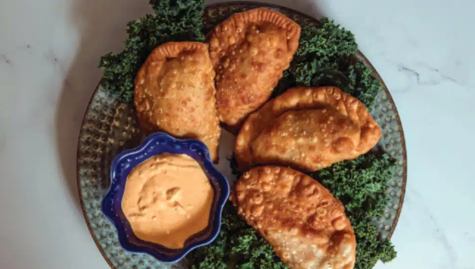 A plate of Empanadas.