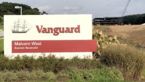 Vanguard sign on the West Campus