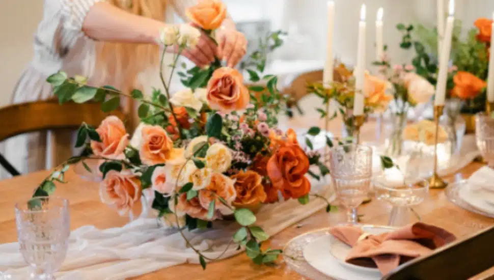 Waverly Flower Co.’s floral arrangement.