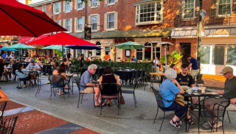 Open-air market in West Chester.