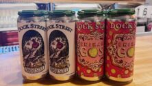 Beer cans from Dock Street Brewery
