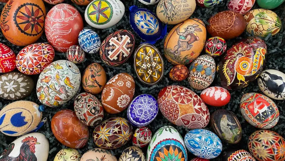Decorated Easter eggs