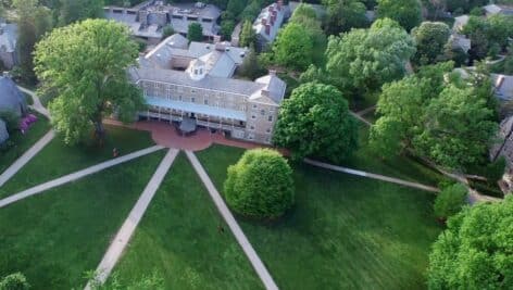 Haverford College aerial view