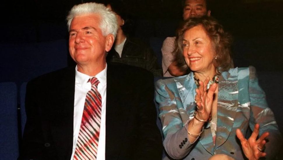 Laura Maioglio with her husband