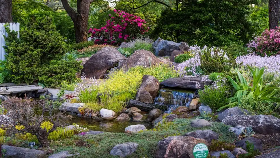 A garden scene at the PHS Meadowbrook Farm in eadowbrook.