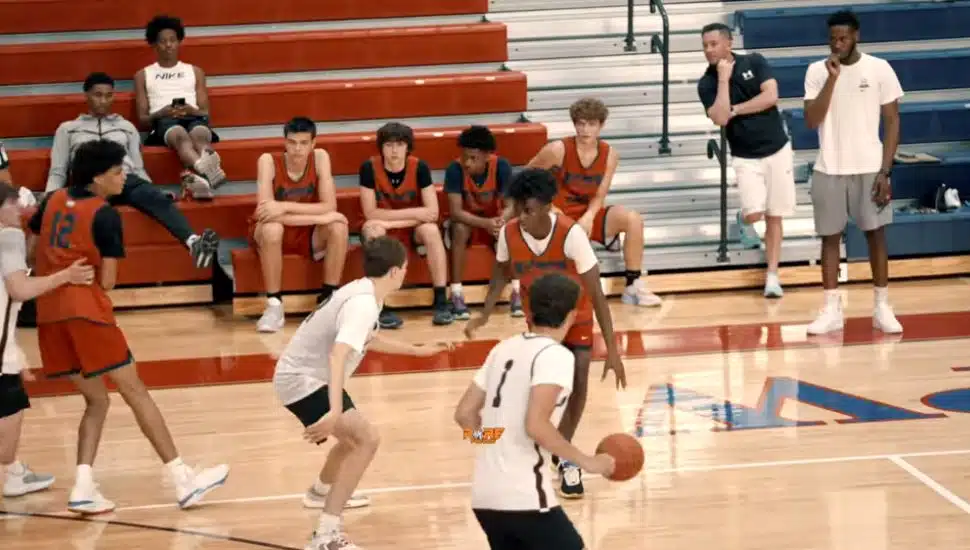 jaden colzie on the court