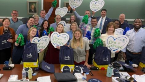 Members of Penn Community Bank gathered at last year's (2023) annual Day of Service.