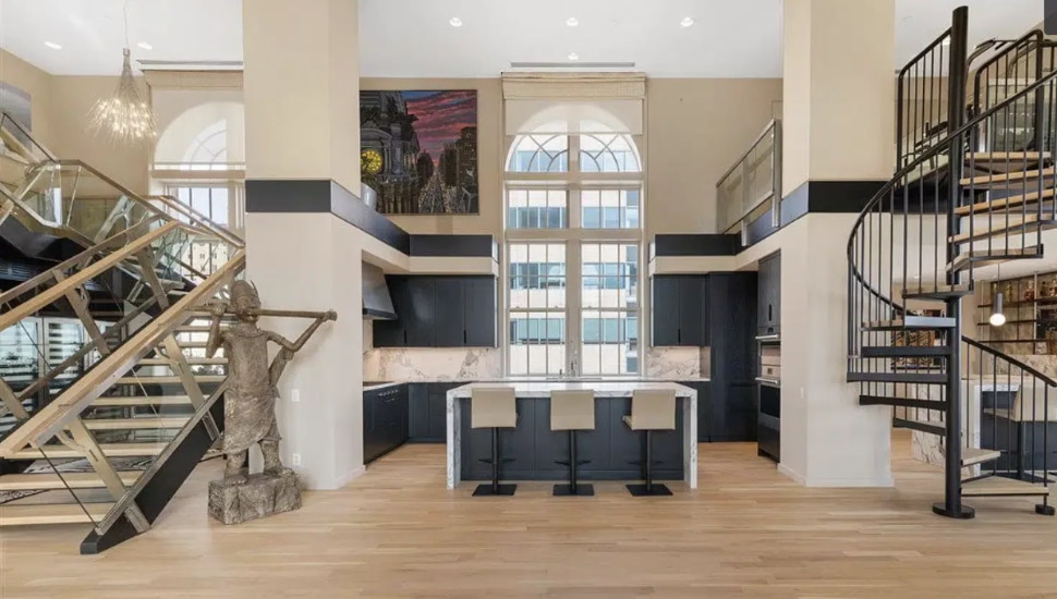 Inside Pat Burrell's former penthouse in Center City.