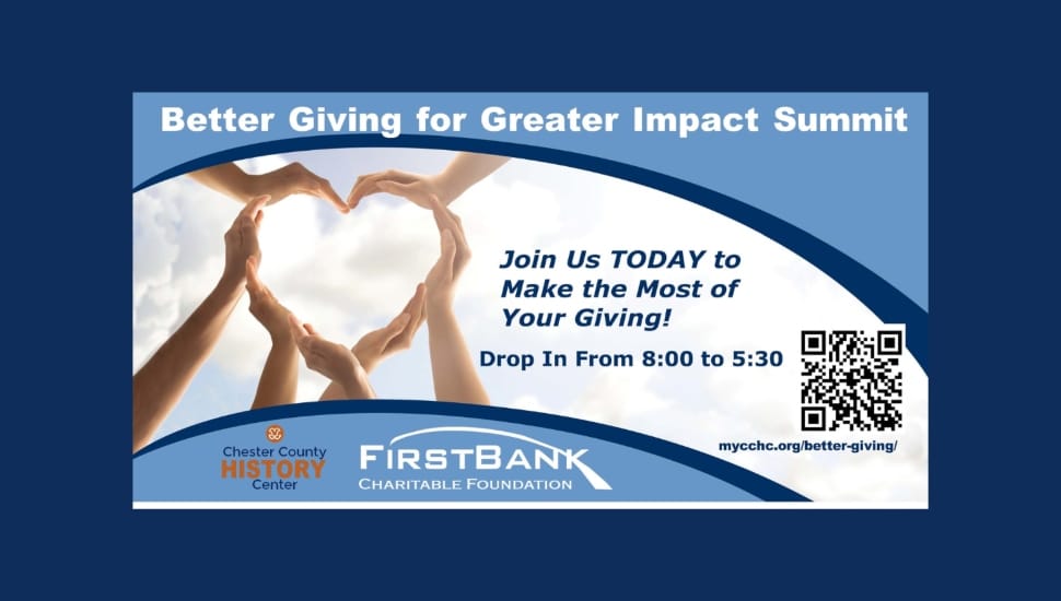 Flyer showing the details for FirstBank Charitable Foundation's Better Giving for Greater Impact Summit on May 9.