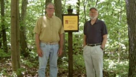 Jack Stefferud and Phil Smith at Stone Hill Greenway.