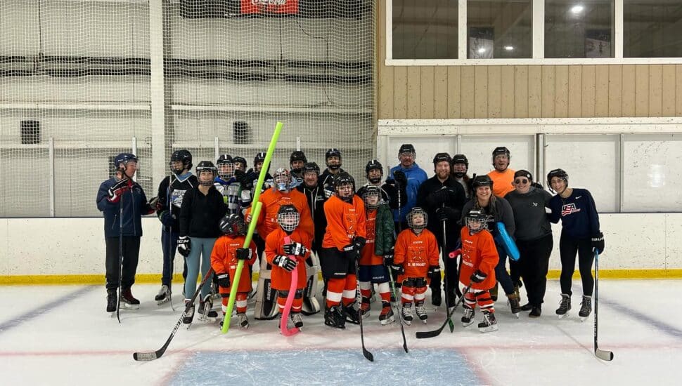 Philadelphia Blind Hockey players