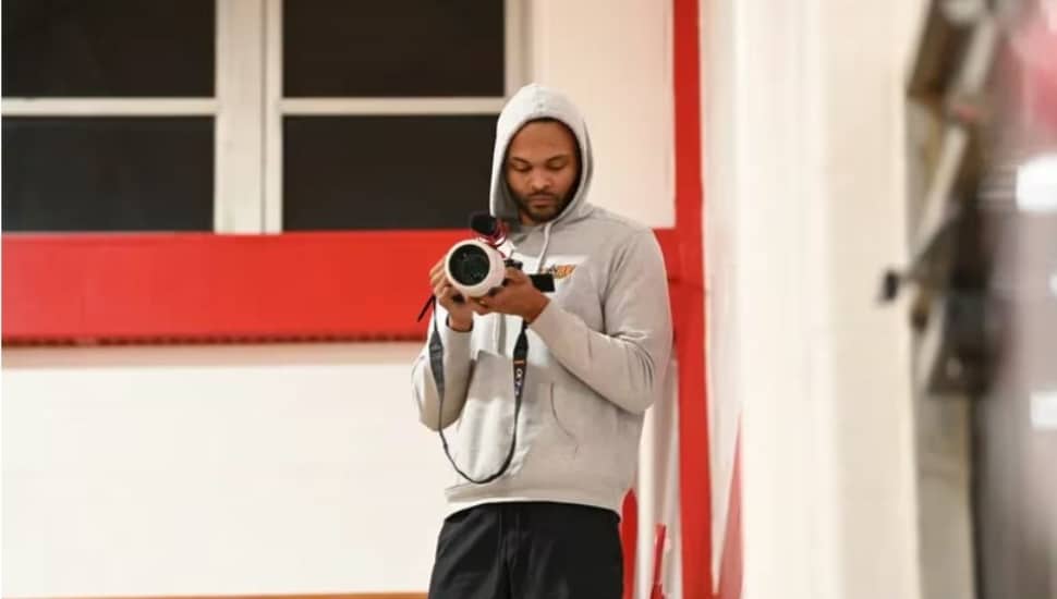 Shawn Rodgers with his camera